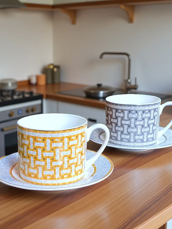 Coffee Tea And Sugar Set - Elegant European Style Bone China Coffee