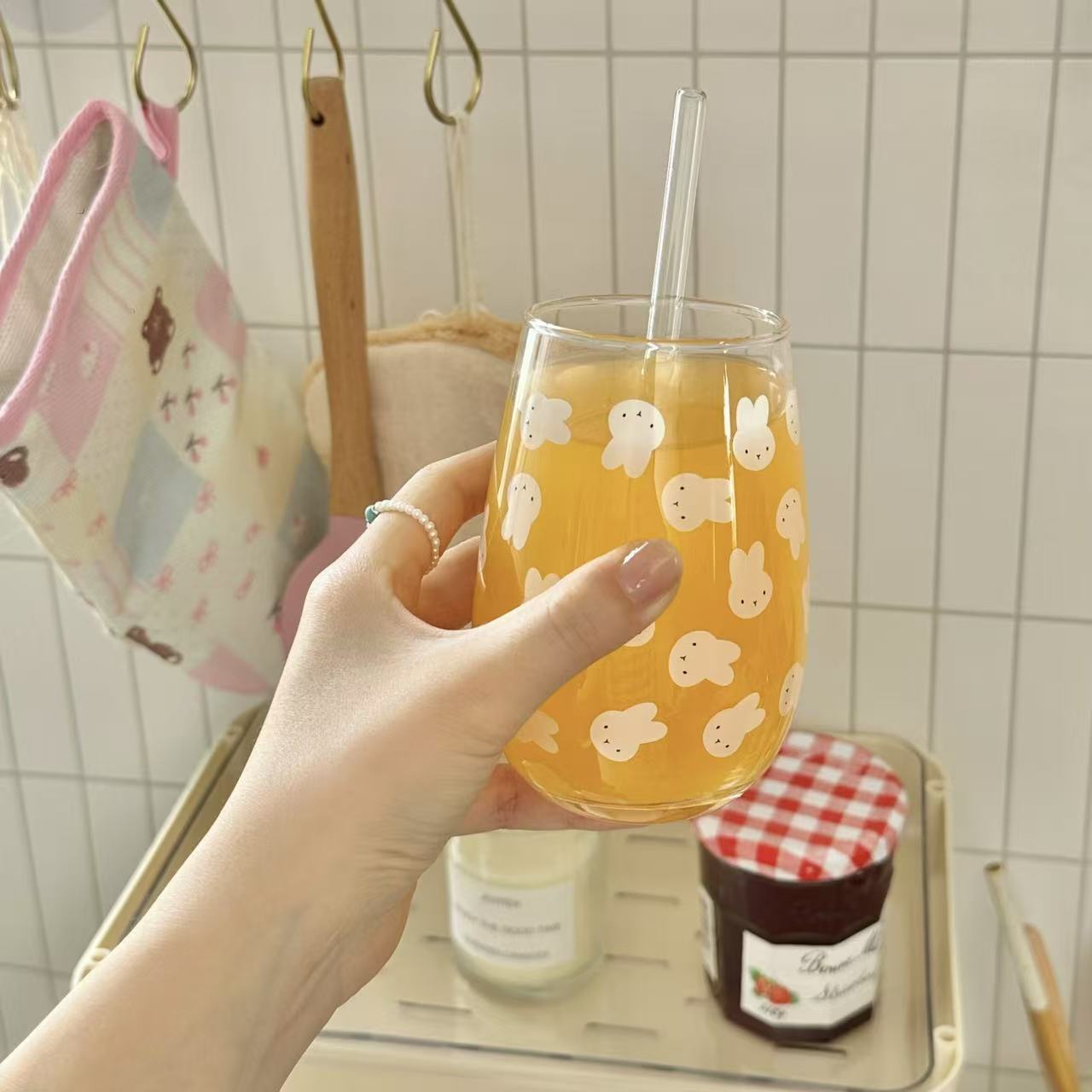 Cute Miffy Rabbit Printed Glas - огляд і ціна Coffee Tea & Jane