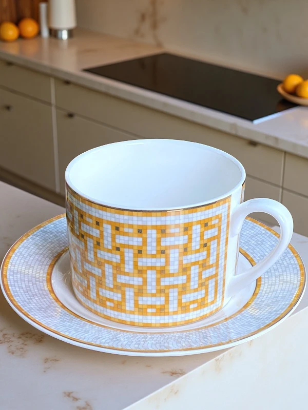 Elegant European Style Bone Ch - огляд і ціна Coffee Tea And Sugar Set