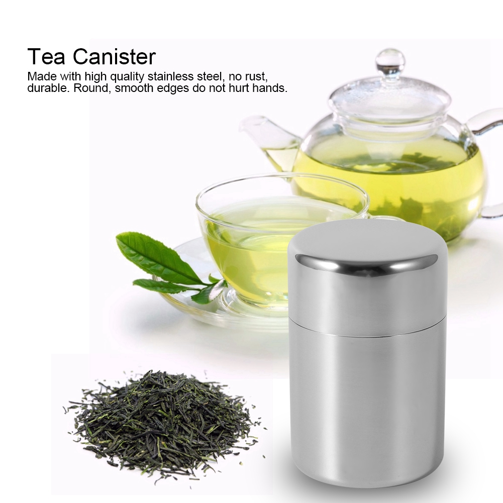 Stainless Steel Tea Leaf Tins  - огляд і ціна Coffee Tea Sugar