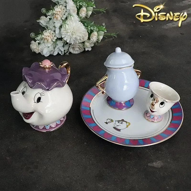 Hot Teapot Cartoon Beauty And  - огляд і ціна Coffee Tea And Sugar Set