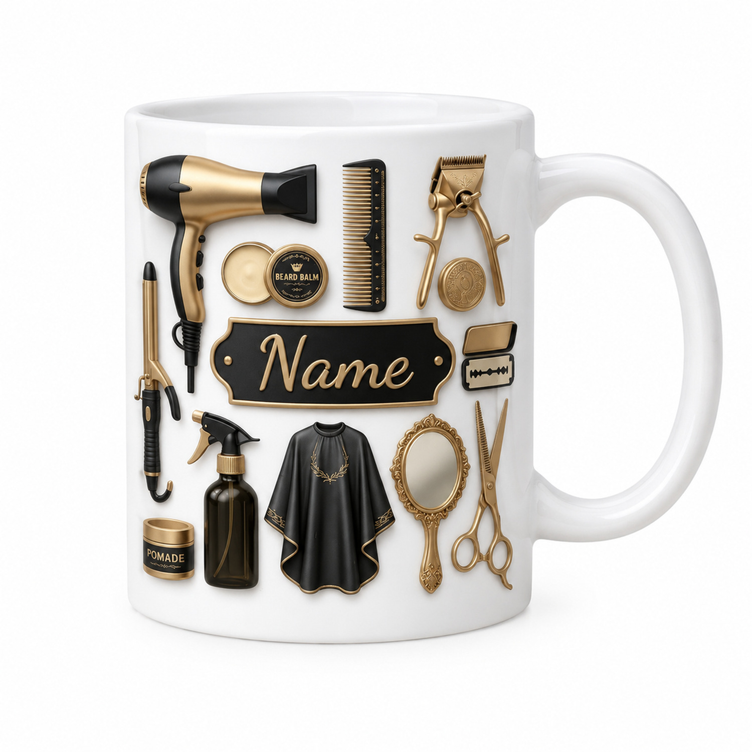 Custom Barber Coffee Mug 11oz  - огляд і ціна Coffee Tea Name