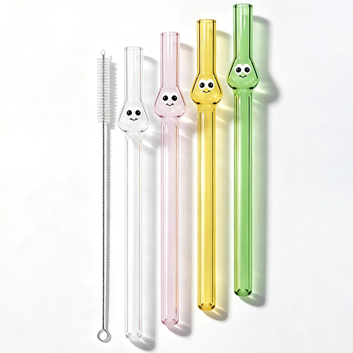 4pcs Wide 12mm Glass Straw Set - огляд і ціна Coffee Tea And Sugar Set