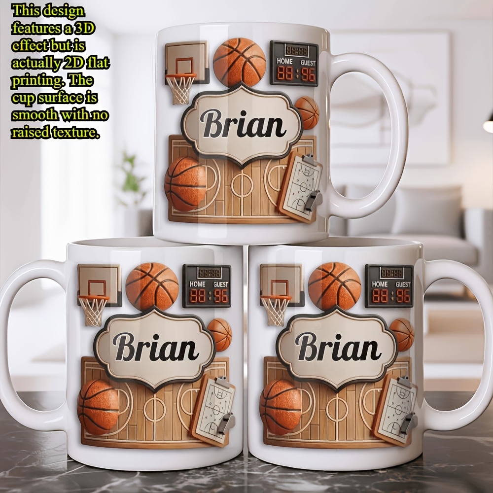 Personalized Basketball Mug Cu - огляд і ціна Coffee Tea Name