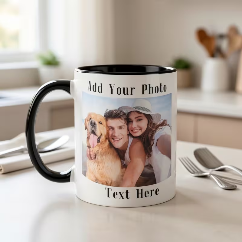 Customized Double Sided Photo  - огляд і ціна Coffee Tea Name
