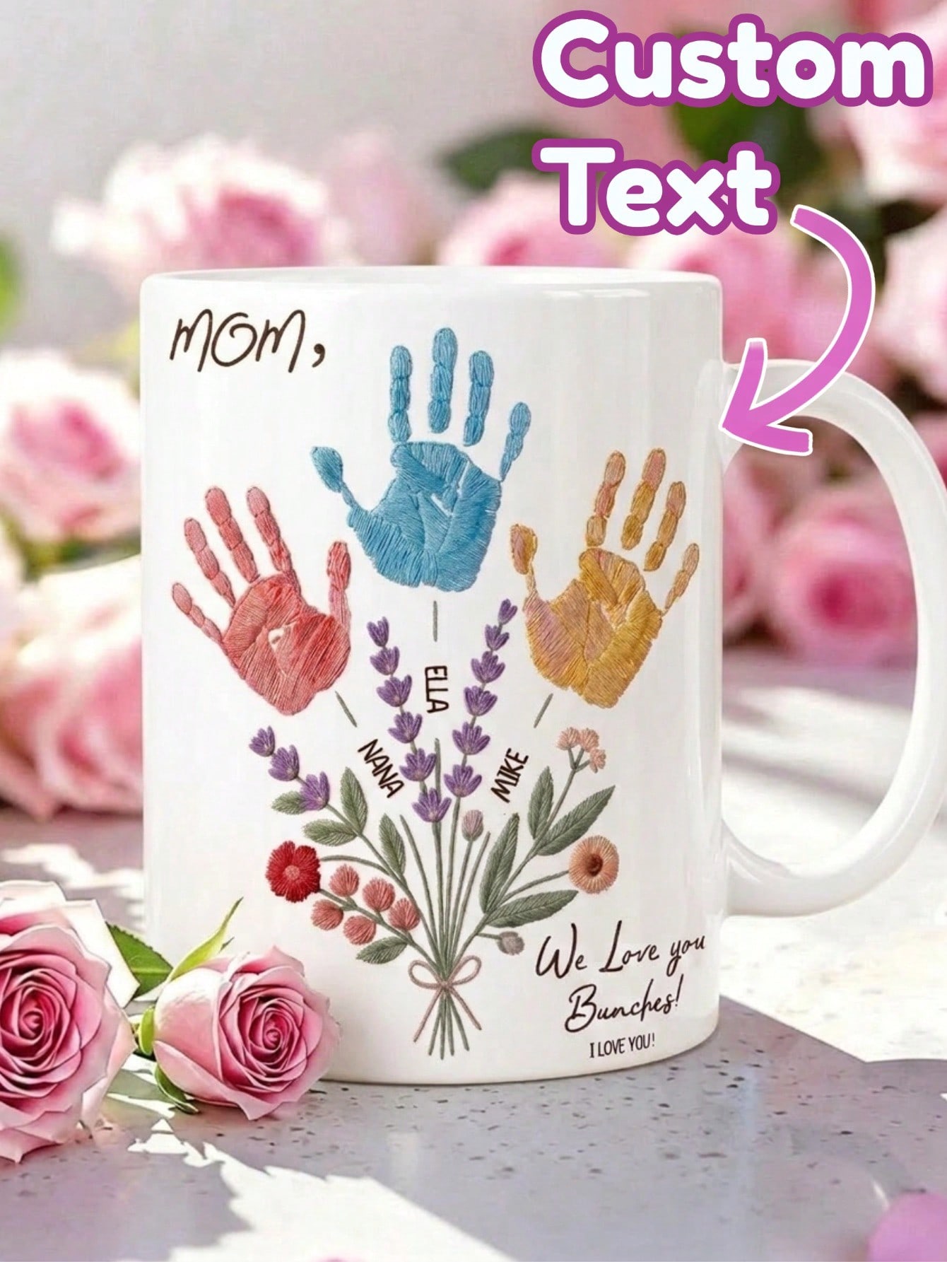 1 Set Custom Text Name Mug Han - огляд і ціна Coffee Tea Name