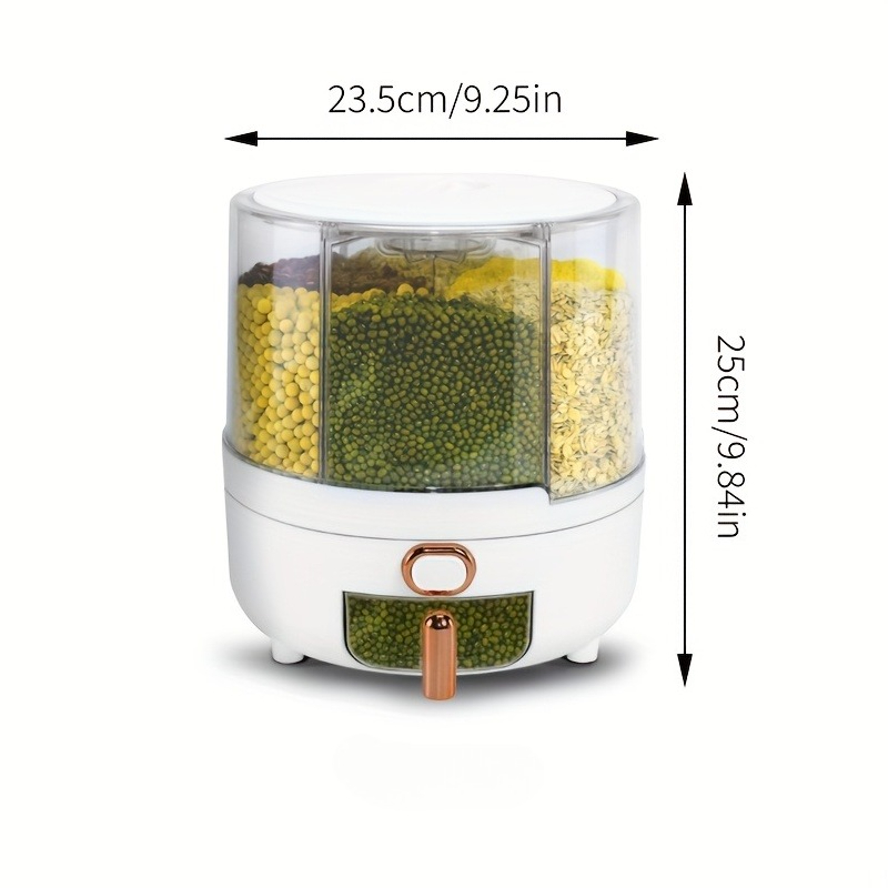 6‑Compartment 360° Rotating Ai - огляд і ціна Coffee Tea And Sugar Set