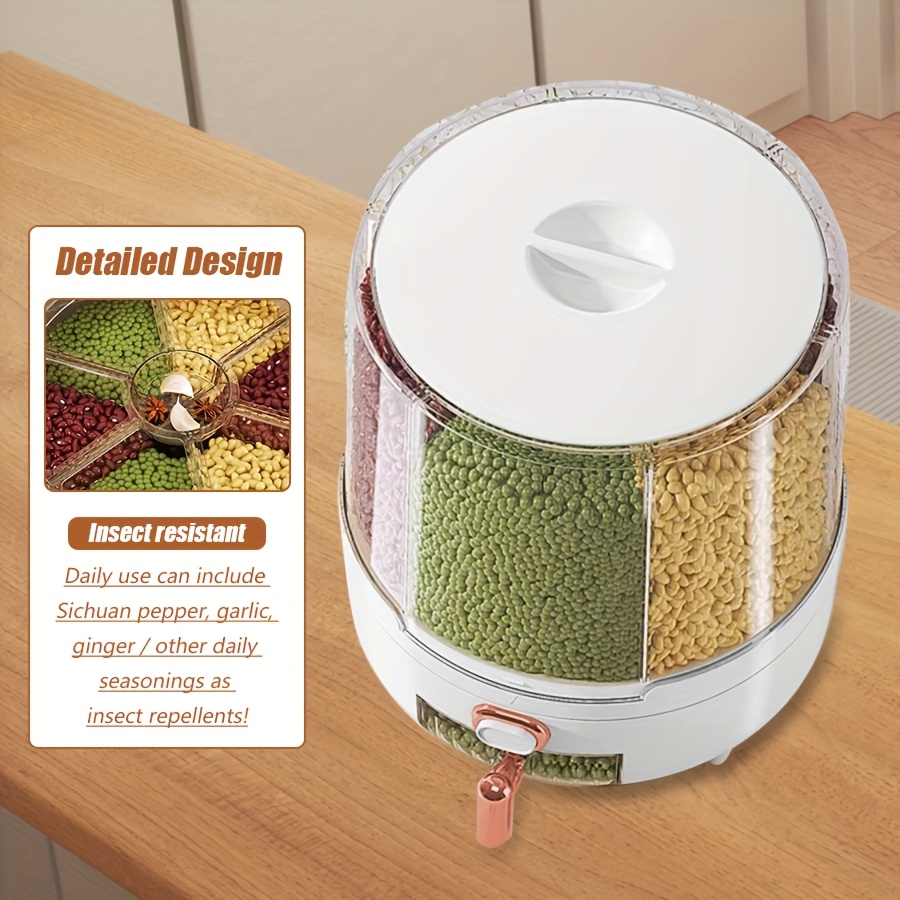 6‑Compartment 360° Rotating Ai - огляд і ціна Coffee Tea And Sugar Set